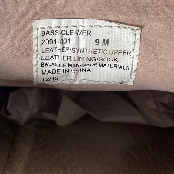 GH Bass & Co Cleaver Leather Oxfords‎ Dress Shoes Men's Size 9 M Black Cap Toe - Picture 4 of 8